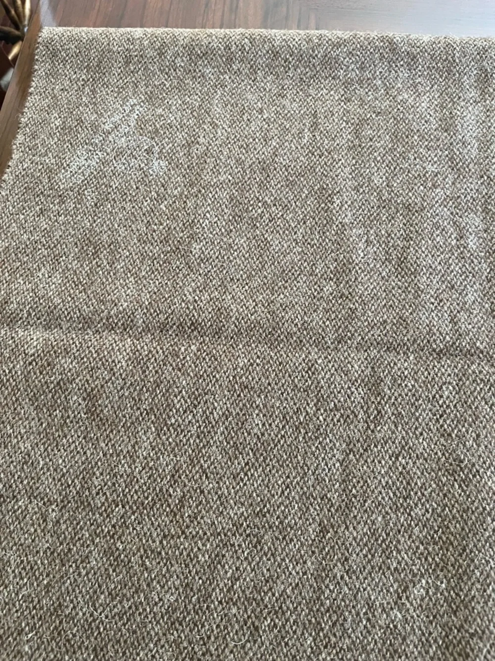 Designer Heavy Duty Textured Harris Tweed fabric- Neutral Taupe